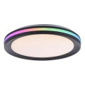 JUST LIGHT. 7509018 - LED RGBW Dimmable ceiling light GANGES LED/24W/230V 2700-5000K + remote control