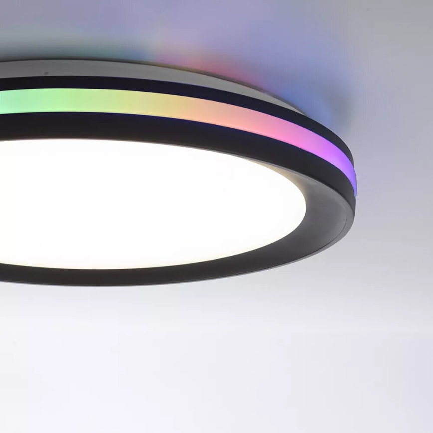 JUST LIGHT. 7509018 - LED RGBW Dimmable ceiling light GANGES LED/24W/230V 2700-5000K + remote control