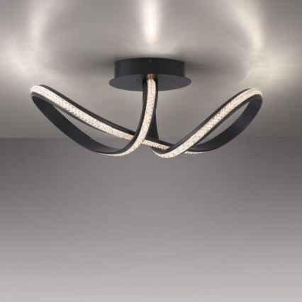 JUST LIGHT. 8475-18 - LED Dimmable surface-mounted chandelier BRILLA LED/29W/230V black