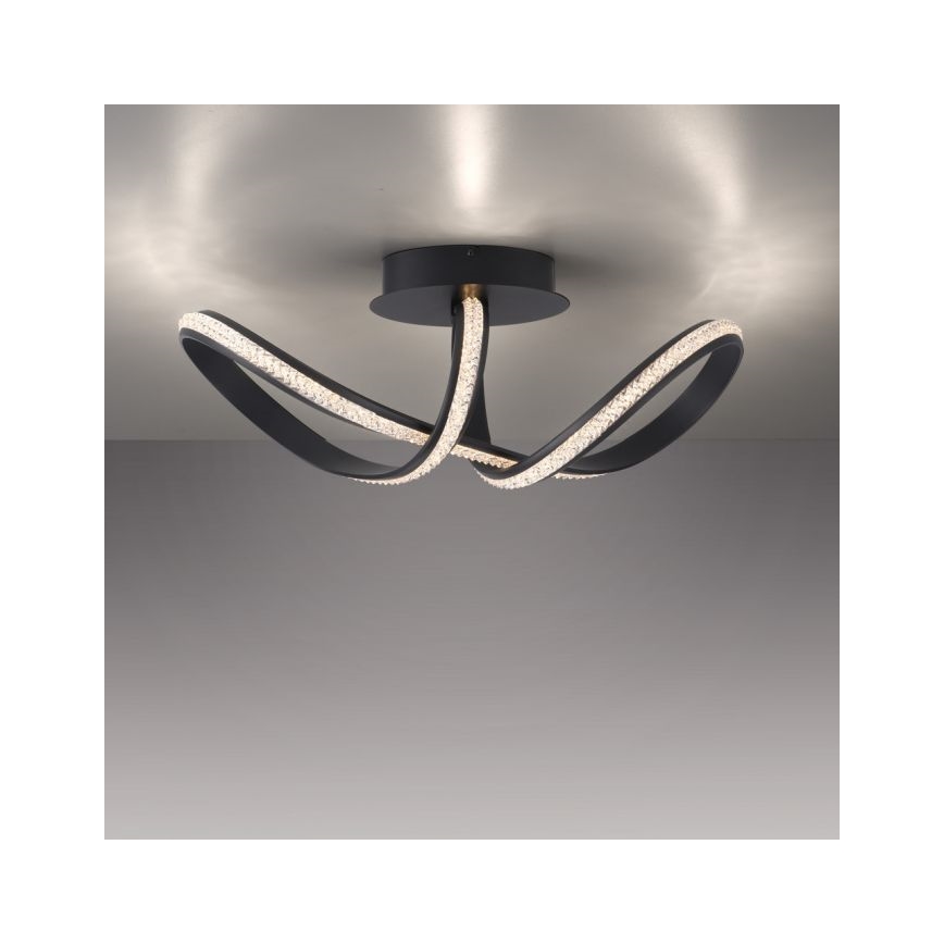 JUST LIGHT. 8475-18 - LED Dimmable surface-mounted chandelier BRILLA LED/29W/230V black