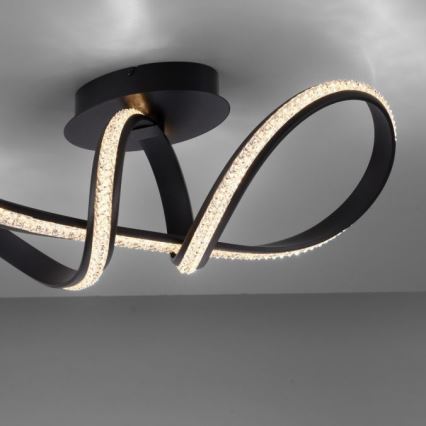 JUST LIGHT. 8475-18 - LED Dimmable surface-mounted chandelier BRILLA LED/29W/230V black