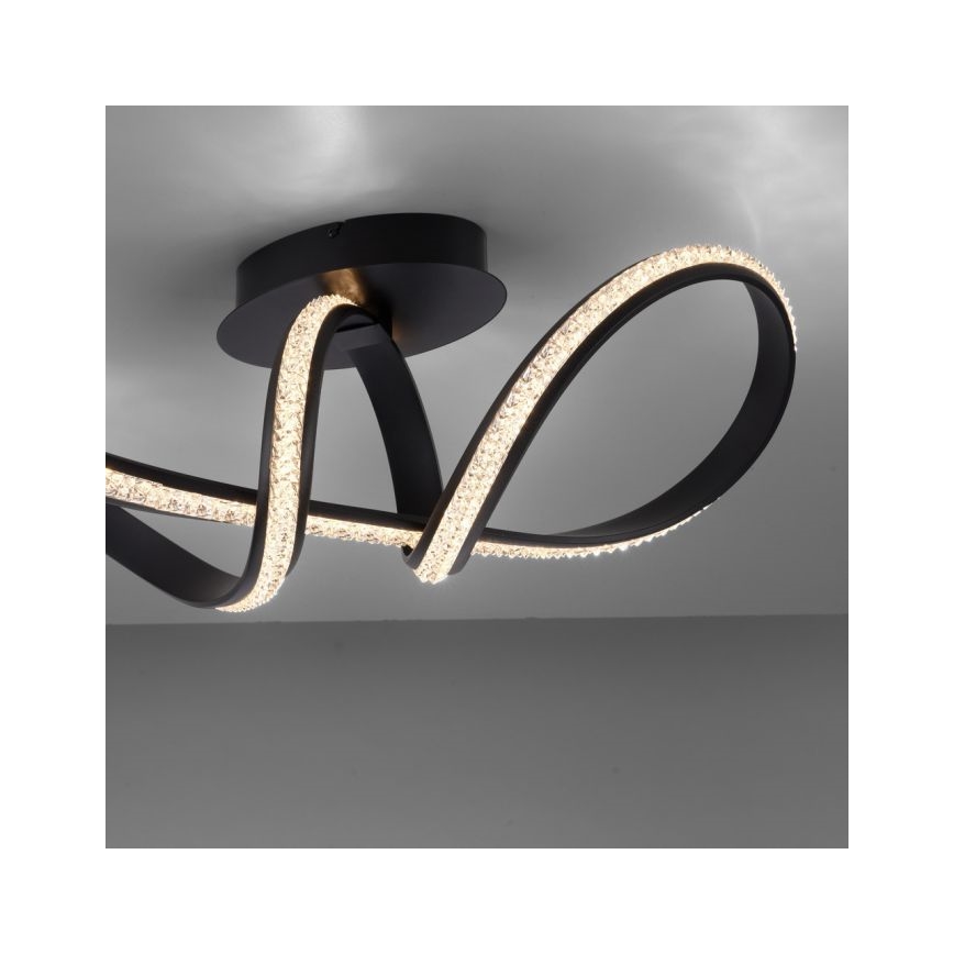 JUST LIGHT. 8475-18 - LED Dimmable surface-mounted chandelier BRILLA LED/29W/230V black