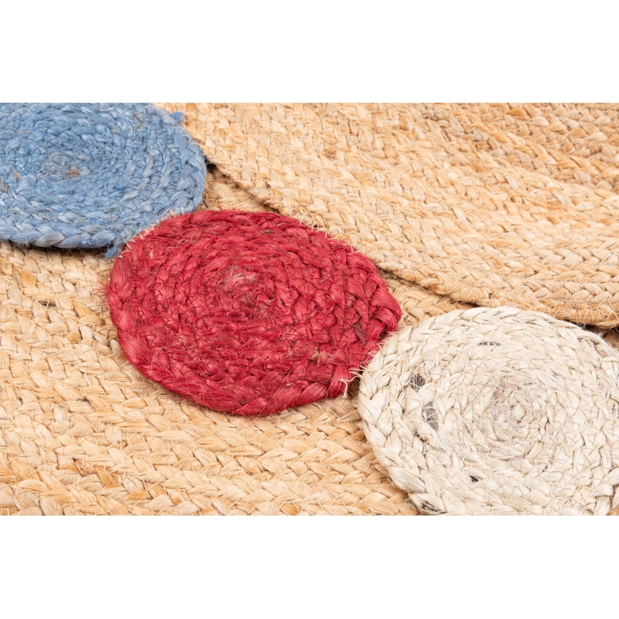 JUTA 120 cm rug multicolour/natural