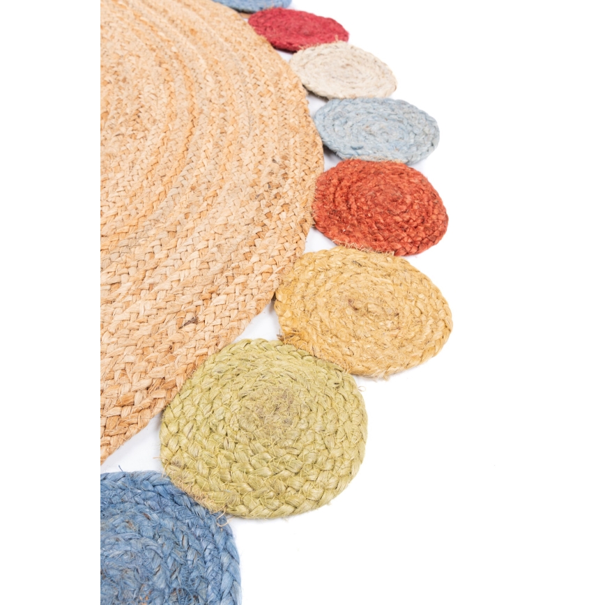 JUTA 120 cm rug multicolour/natural