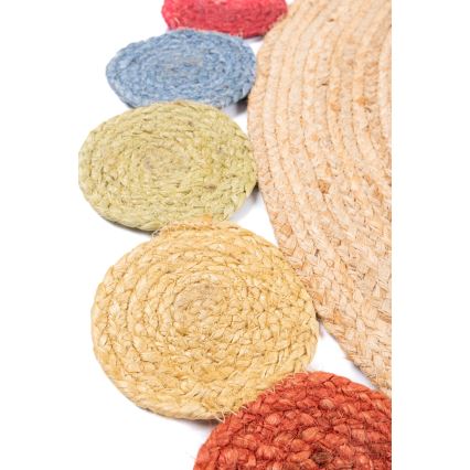 JUTA 120 cm rug multicolour/natural