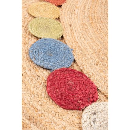 JUTA 120 cm rug multicolour/natural