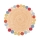 JUTA Natural Round Rug 120 cm - Vibrant Multicolored