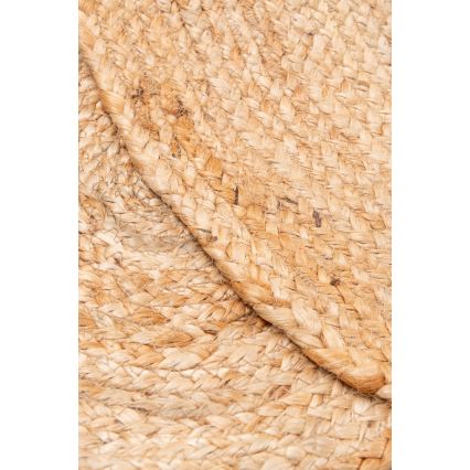 JUTA Natural Round Rug, 140 cm, Beige