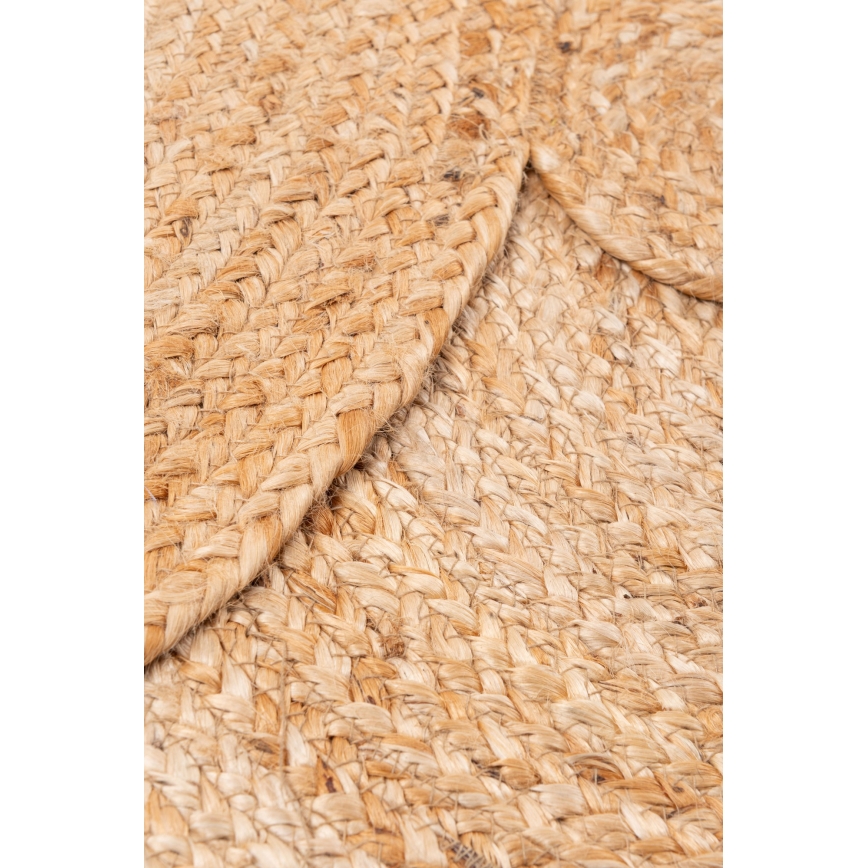JUTA Natural Round Rug, 140 cm, Beige