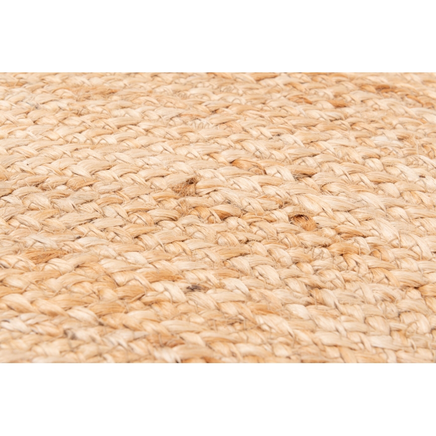 JUTA Natural Round Rug, 140 cm, Beige