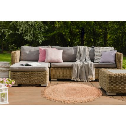 JUTA Rug 100 cm, Beige/Natural