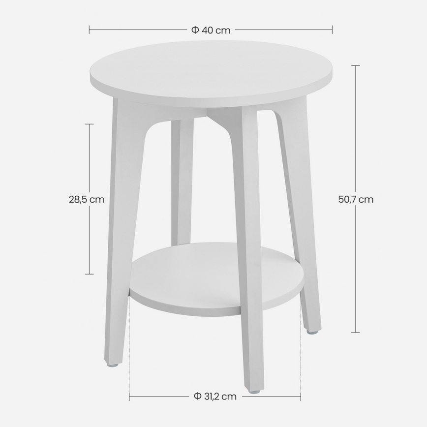 KAEL White Side Table