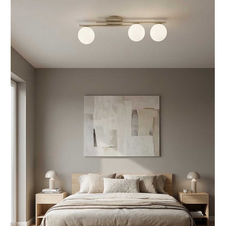 KAIRO Ceiling Light 3xE14/10W/230V beige