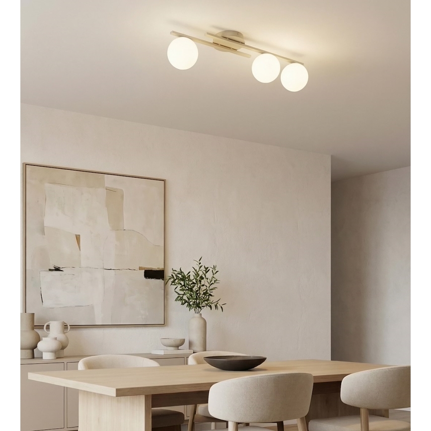 KAIRO Ceiling Light 3xE14/10W/230V beige