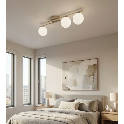 KAIRO Ceiling Light 3xE14/10W/230V beige