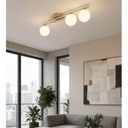 KAIRO Ceiling Light 3xE14/10W/230V beige