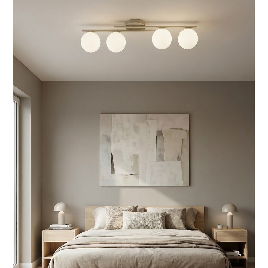 KAIRO Ceiling Light 4xE14/10W/230V Beige