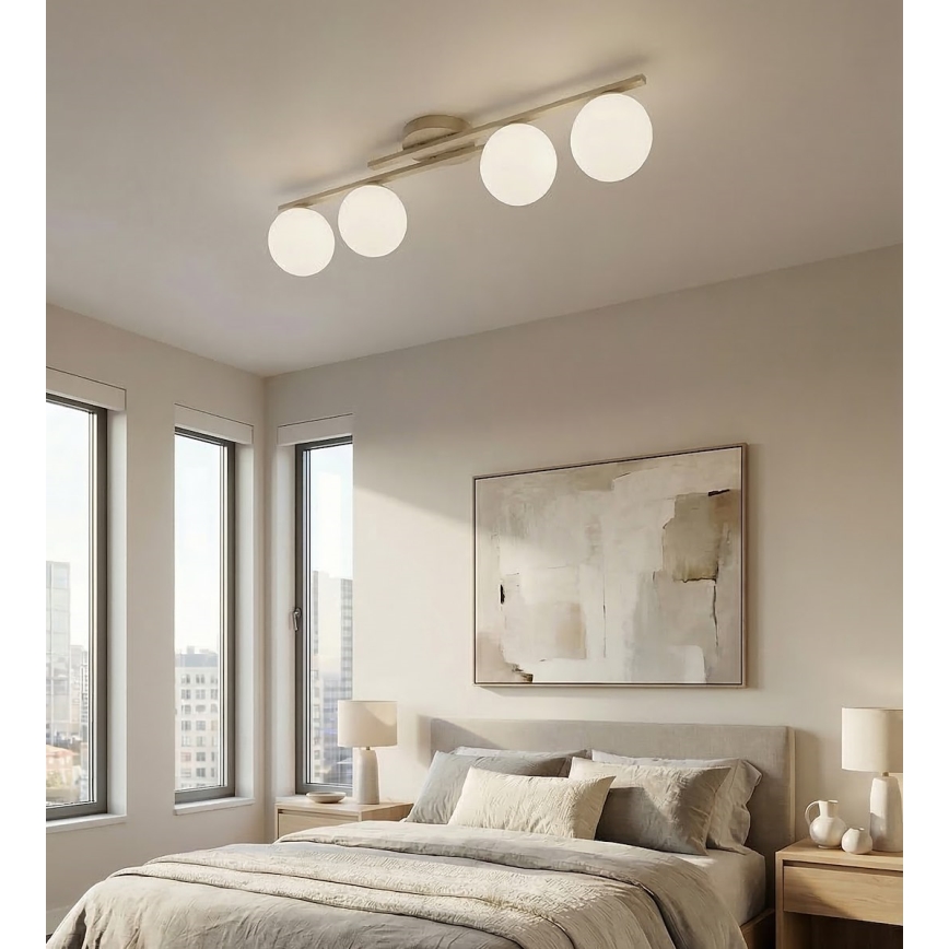 KAIRO Ceiling Light 4xE14/10W/230V Beige