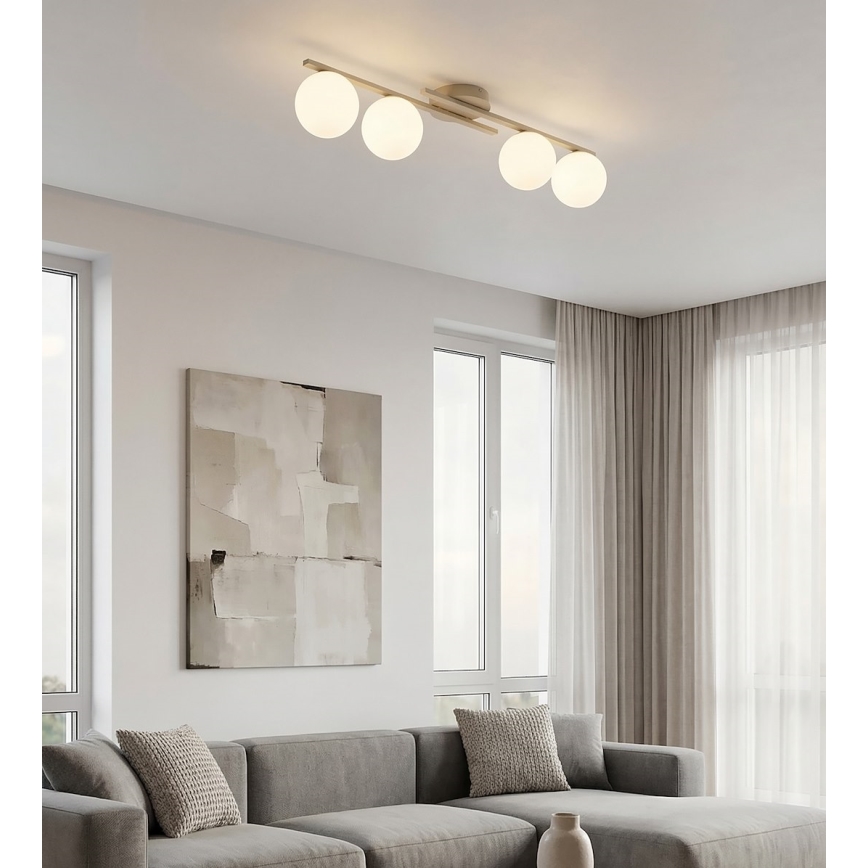 KAIRO Ceiling Light 4xE14/10W/230V Beige