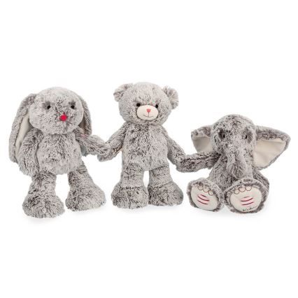 Kaloo - Plush toy with melody ROUGE bear
