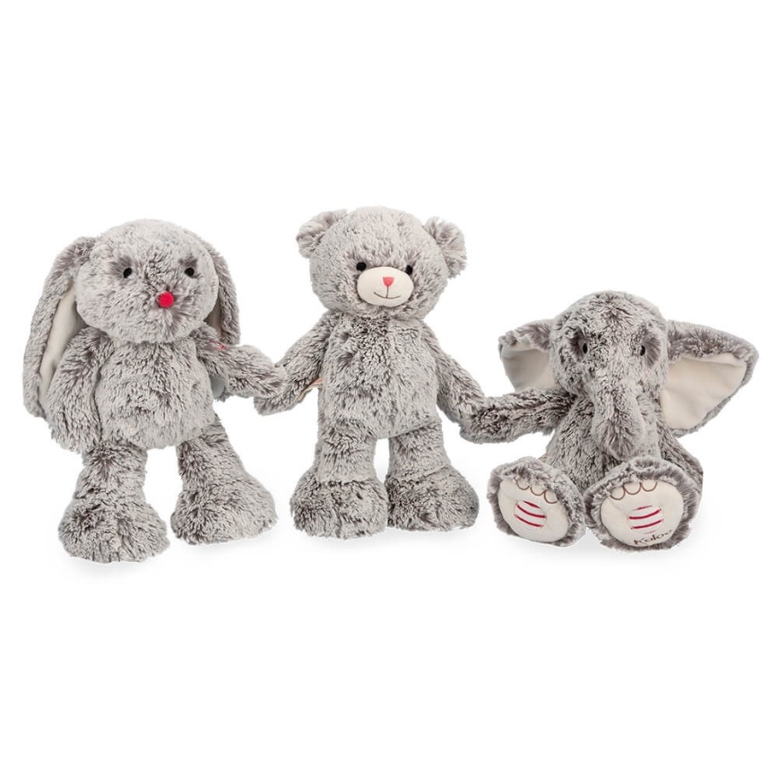 Kaloo - Plush toy with melody ROUGE elephant