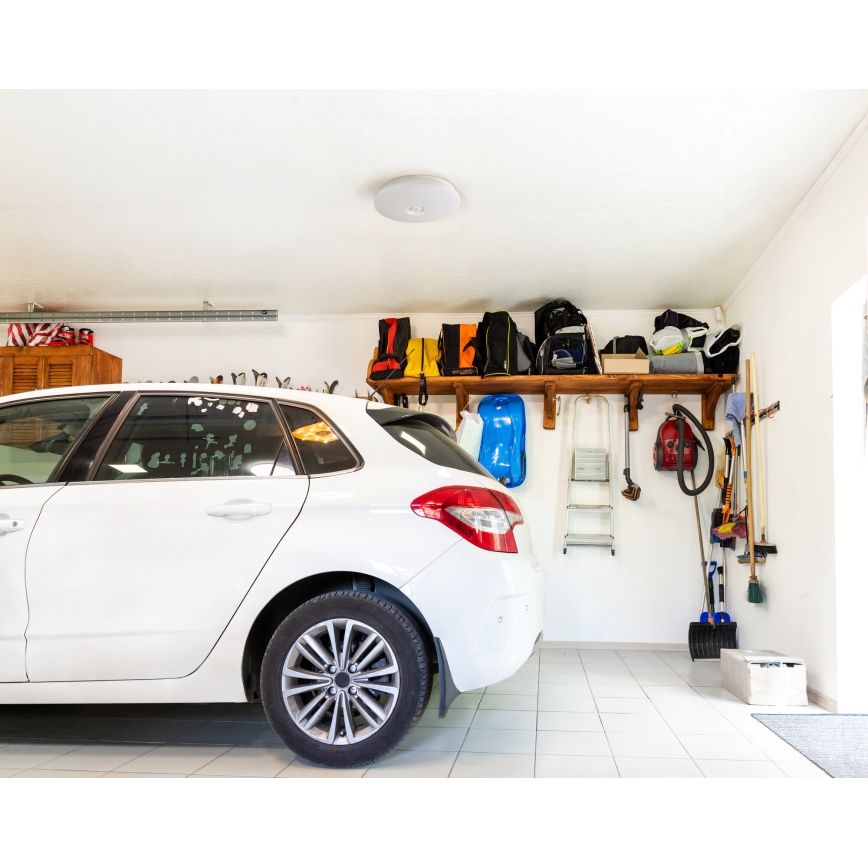 LED ceiling light with motion and dusk sensor FOGLER LED/17W/230V, Ø 33 cm