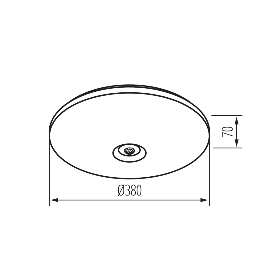 LED Ceiling Light with Motion and Dusk Sensor FOGLER LED/24W/230V Ø 38 cm