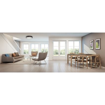 Ceiling light JASMIN 3xE27/20W/230V pine ø 47,5 cm wenge