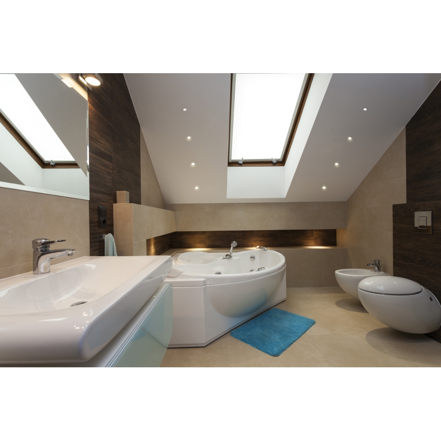 LED Outdoor recessed light IMBER LED/1W/12V 3000K d. 3 cm 40 lm IP65 white