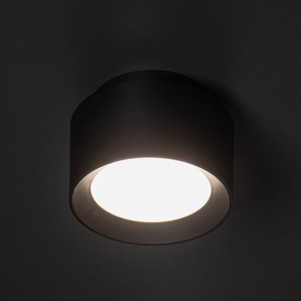 SONOR LED spotlight LED/12W/230V 3000/4000/5700K + LED/1.5W 2200K, Ø 14 cm, black