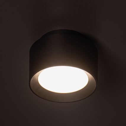 SONOR LED spotlight LED/12W/230V 3000/4000/5700K + LED/1.5W 2200K, Ø 14 cm, black