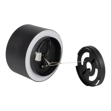 SONOR LED spotlight LED/12W/230V 3000/4000/5700K + LED/1.5W 2200K, Ø 14 cm, black