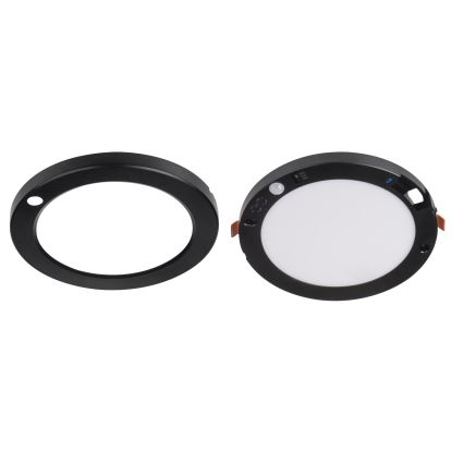 LED Ceiling/recessed light with motion sensor 2in1 ERGA LED/17W/230V 3000/4000/6500K black