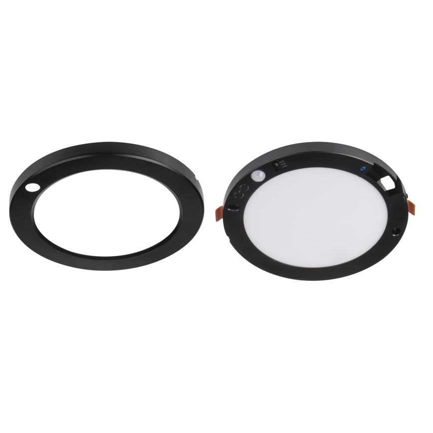 LED Ceiling/recessed light with motion sensor 2in1 ERGA LED/17W/230V 3000/4000/6500K black