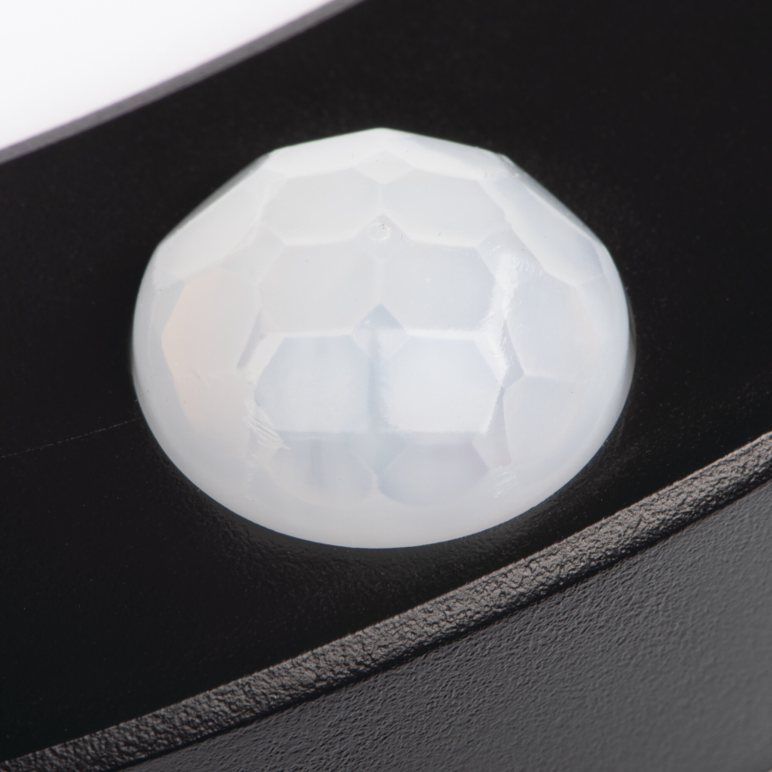 LED Ceiling/recessed light with motion sensor 2in1 ERGA LED/17W/230V 3000/4000/6500K black
