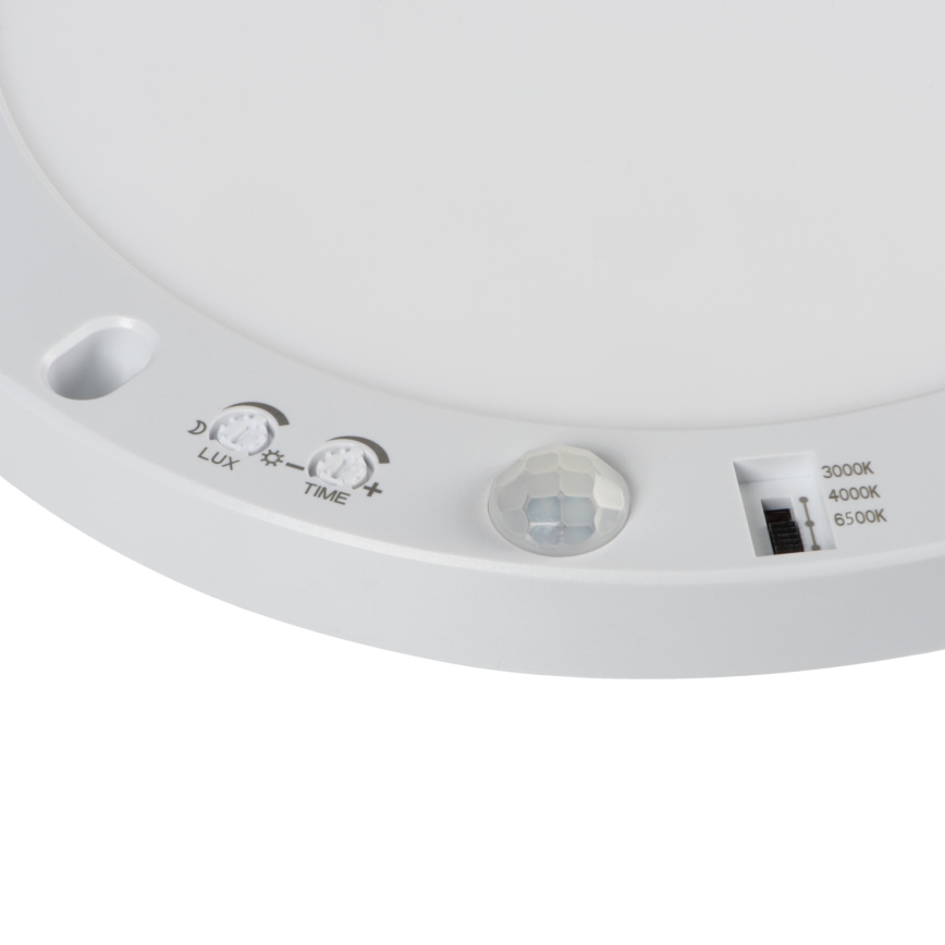 LED Ceiling/recessed light with motion sensor 2in1 ERGA LED/17W/230V 3000/4000/6500K white