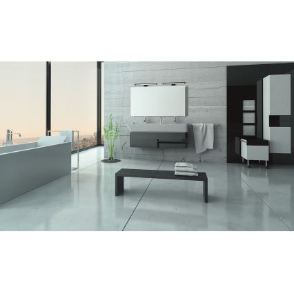 LED Bathroom mirror lighting ASTEN LED/8W/230V IP44 black