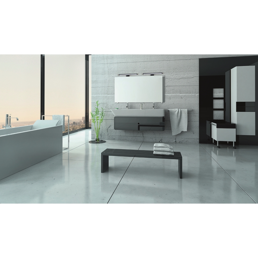 LED Bathroom mirror lighting ASTEN LED/8W/230V IP44 black