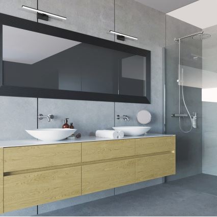 LED Bathroom mirror lighting ASTEN LED/8W/230V IP44 black