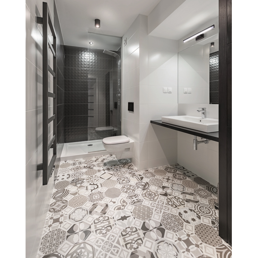 LED Bathroom mirror lighting ASTEN LED/12W/230V IP44 black