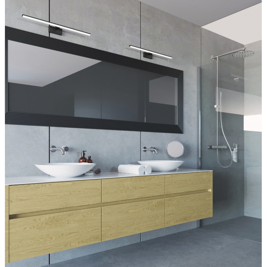 LED Bathroom mirror lighting ASTEN LED/12W/230V IP44 black