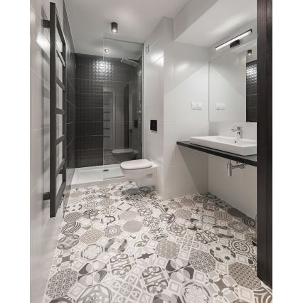 LED Bathroom mirror lighting ASTEN LED/15W/230V IP44 black