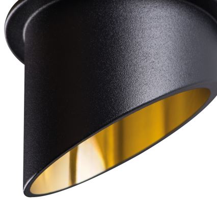 Recessed spotlight SPAG GU10/35W black/gold