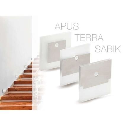 LED Staircase light with sensor APUS LED/0,8W/12V