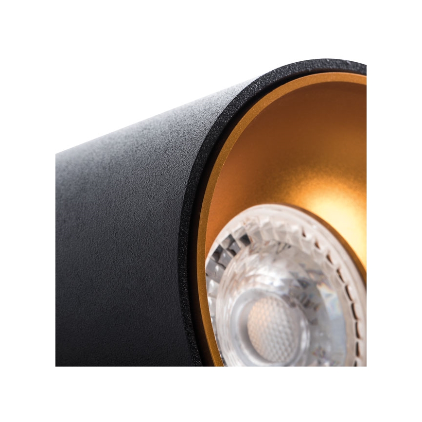 Spotlight RITI 1xGU10/10W/230V black/gold