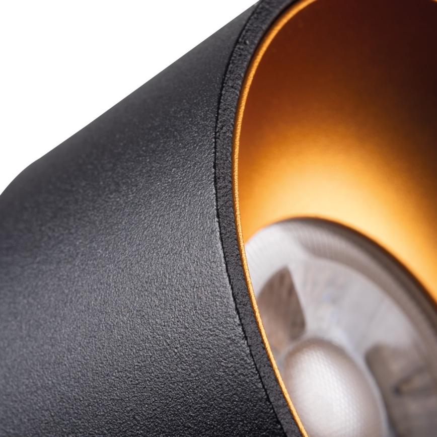 Recessed light MINI RITI 1xGU10/25W/230V black/gold