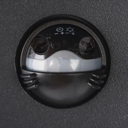 REKA LED/7W/230V IP54 Outdoor Wall Light with Motion and Dusk Sensor, Anthracite, Square