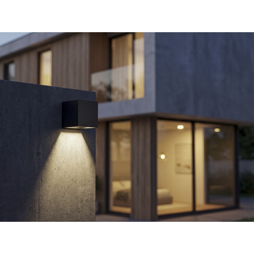 LED Solar Wall Light with Sensor REKA LED/3W/3,7V 1800 mAh 3000/4000/6500K IP65 Black