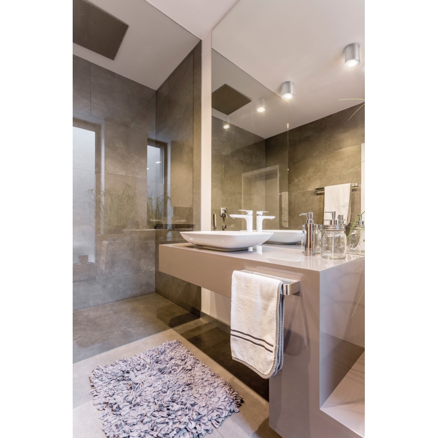Bathroom ceiling light SANI 1xGU10/10W/230V IP44 matte chrome