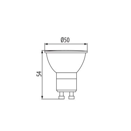 LED Bulb GU10/2,7W/230V 4000K